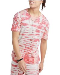 Champion - Lightweight T-Shirt "Wave Dye Tickled Rose" T3139 586529Ajhj" - Lyst