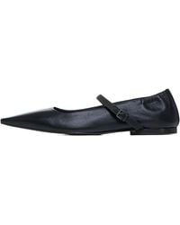 Brunello Cucinelli - Leather Pointed-Toe Mary Jane Shoe Brun3037" - Lyst