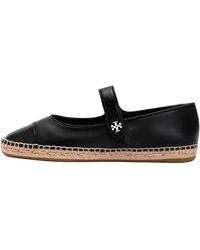 Tory Burch - Cap-Toe Mary Jane Espadrille Flats "Perfect" 184912 006" - Lyst