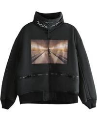 Undercover - Elastic Hem Cotton Blouson Coat Uc2E4207 Blac" - Lyst
