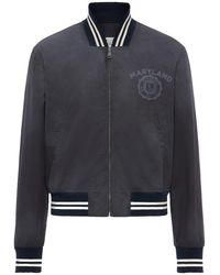 Maison Margiela - Denim Varsity Caban Jacket S50Am0655 M35796 861" - Lyst