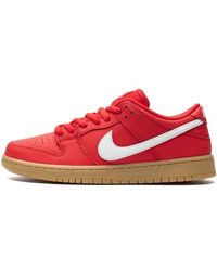 Nike - Sb Dunk Low Pro "university Red Gum" Shoes - Lyst
