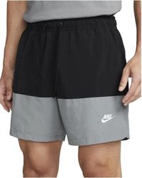 Nike - Club Woven Color-Blocked Shorts Smoke Fb7811 010" - Lyst