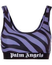 Palm Angels - Zebra Print Sports Bra Pwv0021F22Fab0013710" - Lyst