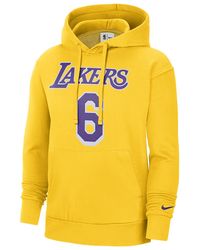 Nike - Nba La Lakers Lebron James #6 Fleece Hoodie Db1181 728" - Lyst