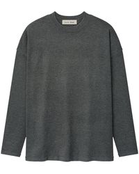 Fear Of God - Essentials Soft Knit Long Sleeve T-Shirt "Iron" Rw00313 0032" - Lyst
