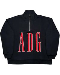 DENIM TEARS - Adg Inc. Quarter Zip Sweatshirt Dt604" - Lyst