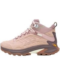 Merrell - Moab Speed 2 Leather Mid Waterproof "Adobe Rose" J038220" - Lyst