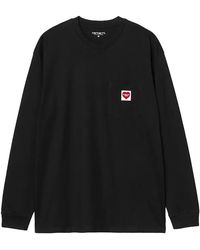 Carhartt - Long Sleeve Pocket Heart T-Shirt I035300 1V2 Xx" - Lyst