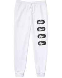 Lacoste - Crocodile Print Fleece Jogging Pants Xh7063 51 001" - Lyst