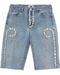 Barriers - Cowrie Shell Denim Shorts "Medium Wash" Bar17" - Lyst