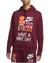 Nike - Sportswear French Terry Pullover Hoodie "Dark Beetroot" Dq4171 638" - Lyst