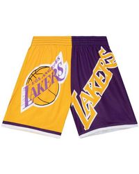 Mitchell & Ness - Big Face Fashion Shorts 5.0 "nba La Lakers" - Lyst
