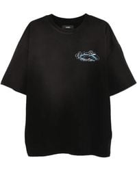 Amiri - Crystal Chateau Script Oversize T-Shirt Amtojr1121 001" - Lyst