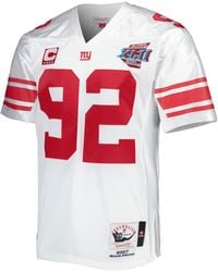 Mitchell & Ness - Nfl Jersey Ny Giants 2007 Michael Strahan "New York Giants" Ajy65064 Nyg07Mstwhit" - Lyst