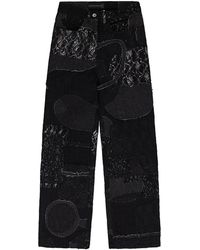 Who Decides War - Boro Grid Straight-Fit Jeans 3120110002Ss24" - Lyst