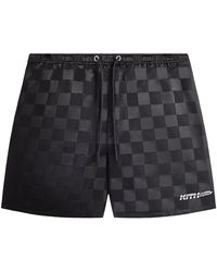 Kith - Checkered Satin Collins Shorts Khm060696 001" - Lyst