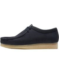 Clarks - Originals Wallabee Boots "Ink Nubuck" 47299 Ink Nubuck" - Lyst