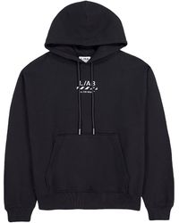 LAB C.O. OFF WHITE - Ab C/O Off- Diag Pullover Hoodie Labf26K051-Blk" - Lyst