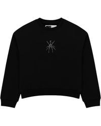 Sp5der - Rhinestone Tm Crewneck 578" - Lyst