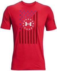 Under Armour - Freedom Chest Flag T-Shirt 1365053 600" - Lyst