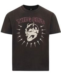 THUG CLUB - Vintage Riding Skull T-Shirt Tc26Ts0402" - Lyst