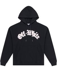 Off-White c/o Virgil Abloh - Goth Logo Hoodie 44Owos26K072 001" - Lyst
