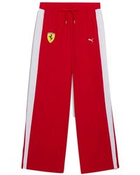 PUMA - Scuderia Ferrari Drivers T7 Oversized Pants "Dark Cherry" 713573 01" - Lyst