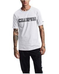 Champion - C-Life Heritage 3-D Logo T-Shirt Gt19 586338 100" - Lyst