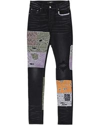Amiri - Bandana Art Patch Jean "Aged" Pf22Mds021" - Lyst