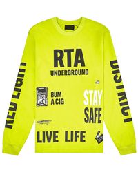 RTA - Underground L/S T-Shirt "Neon" Mrldk911 T1193Ngund" - Lyst