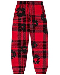 DENIM TEARS - Plaid Cotton Wreath Sweatpants Dt387" - Lyst