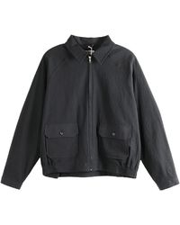 Bode - Seersucker Coach's Jacket "Dark" Mrs26Ja006" - Lyst
