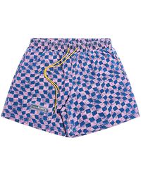 DIET STARTS MONDAY - Warped Checkered Shorts Dsm Sum26 028" - Lyst