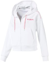 PUMA - Chase Cropped Full Zip Hoody 595744 02" - Lyst