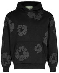 DENIM TEARS - Mono Cotton Wreath Sweatshirt "black" - Lyst