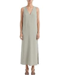 Brunello Cucinelli - Linen Blend Dress "Light" Brun1685" - Lyst