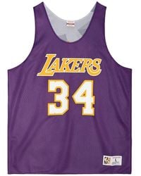 Mitchell & Ness - Reversible Mesh Tank "Lakers S" Tmtk3208 Lalyysonpurp" - Lyst