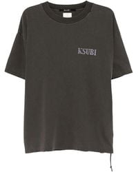 Ksubi - Engine Ekcess T-Shirt "Charcoal" Mpf25Te033" - Lyst