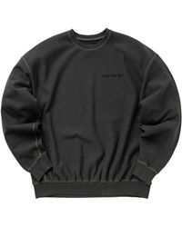 AWAKE NY - Pigment Dyed Embroidered Crewneck Sweatshirt Awk Fw22 Cn001 Blk" - Lyst