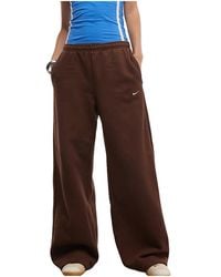 Nike - Studio Fleece Mid-Rise Wide-Leg Sweatpants "Cacao Wow Sail" Iu1958 259" - Lyst