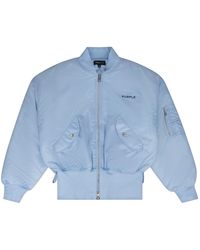 Purple Brand - Wordmark Bomber Jacket M6051 Pwsf424" - Lyst