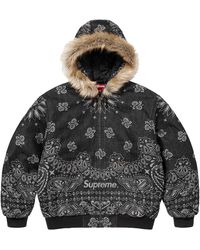 Supreme - Bandana Jacquard Denim Hooded Work Jacket "Ss22 - Lyst