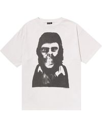 A Bathing Ape - X Saint Mxxxxxx Skull T-Shirt 1J23 109 902" - Lyst