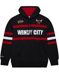 Mitchell & Ness - Nba Head Coach Hoodie Vintage Logo Bulls Th8072 Cbublck" - Lyst
