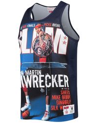 Mitchell & Ness - Slam Sublimated Tank "Nets Ken" Tmtk3448 Njnyykmtnavy" - Lyst