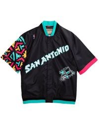 Mitchell & Ness - Nba Authentic Warm Up Jacket Spurs 95 Awjkac20001 Sasblck95" - Lyst