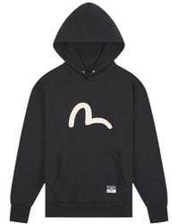 Evisu - Seagull Printed Hoodie 2Eahtm5Sw1252Rxct-Blkx" - Lyst