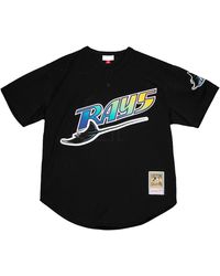 Mitchell & Ness - Authentic Mesh Bp Jersey Blk Tampa Bay Rays 1998 Wade Boggs Abpj3032 Tbr98Wboblck" - Lyst