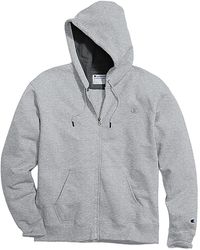 Champion - Powerblend Sweats Full Zip Jacket "Oxford" Cs0891 806" - Lyst